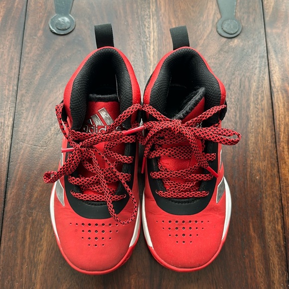 Adidas Toddler Boys Red Sneakers Size 12 Wide - Picture 9 of 10